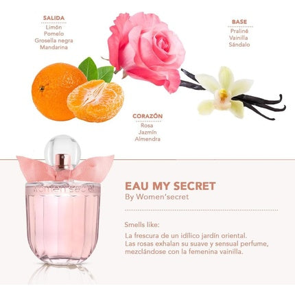 Eau de Toaletă Women'secret Eau My Secret, roz, 100ml