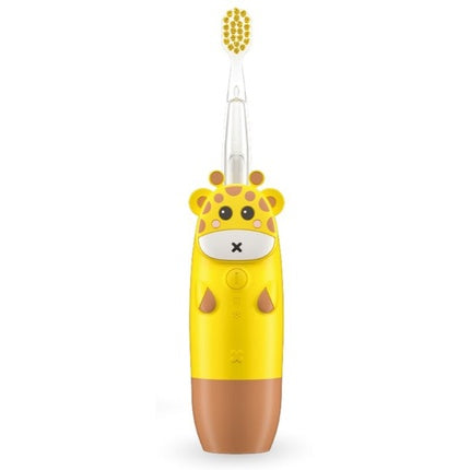 Periuță de dinți electrică Innogio Giogiraffe galbenă, cu design girafă