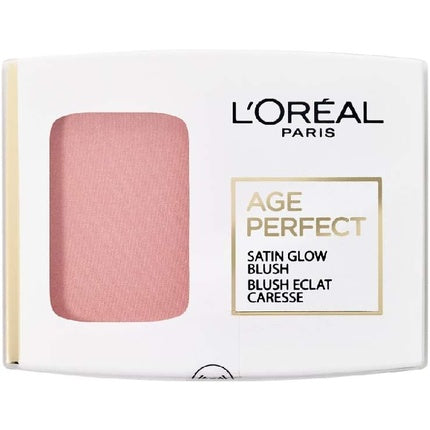 Pudră blush L'Oréal Paris Age Perfect Satin 101 Pink/Rosewood, pudră fină