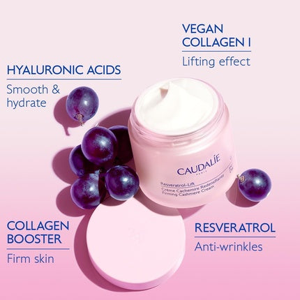 Cremă hidratantă, Caudalie, Resveratrol-Lift Cashmere, 50ml