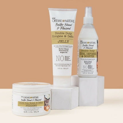 Set Șampon și Balsam, Creme Of Nature, Buttermilk & Flaxseed, Alb