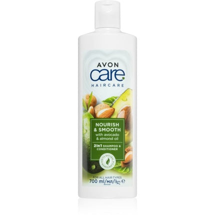 Șampon și Conditioner Avon Care Nourish & Smooth, 2 în 1, cu avocado și migdale, 700 ml