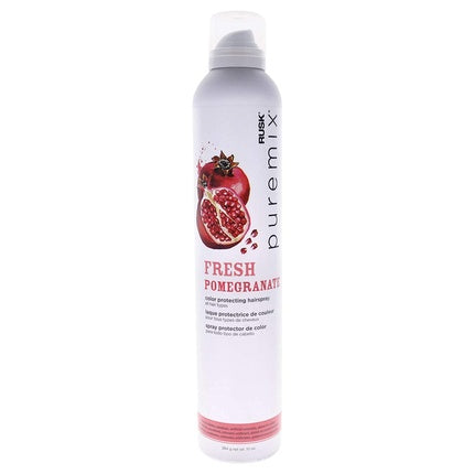 Rusk Puremix Fresh Pomegranate Color Protecting Hairspray, 10 oz, UV Protection