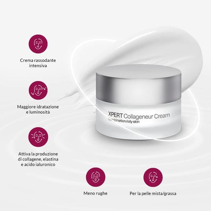 Cremă anti-îmbătrânire Singuladerm Xpert Collageneur pentru piele combinată-grasă, 50ml