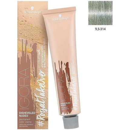 Vopsea de par, Schwarzkopf Igora Royal, 9.5-314 Matte Cendre Beige, 60ml
