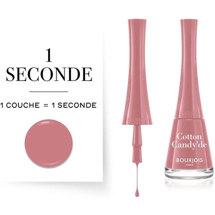 Lac de unghii, Bourjois, 1 Seconde, Roz 9ml