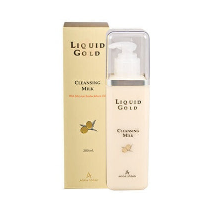 Lapte de curățare Anna Lotan Liquid Gold cu ulei de măsline și argint coloidal, 200 ml