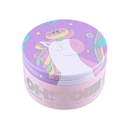 Exfoliant corp Oh!Tomi Sunshine cu vitamine, roz, 250g