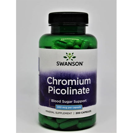 Supliment Nutrițional Swanson Chromium Picolinate 200 Capsule 200 mcg