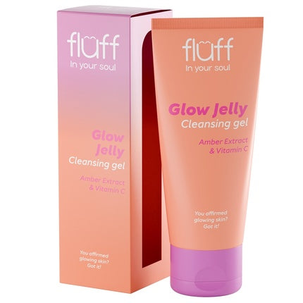 Gel de Curățare Fluffin Glow Jelly cu Extract de Amber și Vitamina C, 100ml