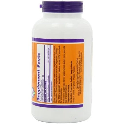 Tablete MSM, Now Foods, 1500 mg, 200 bucăți