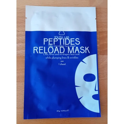 Mască Facială Youth Lab Peptides Reload Mask cu Acid Hialuronic, 20 g