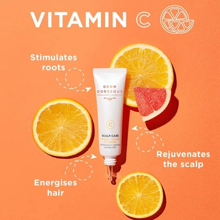 Serum pentru îngrijirea scalpului cu Vitamina C, Grow Gorgeous, Booster Prebiotice, 10% Vitamina C, 50 ml