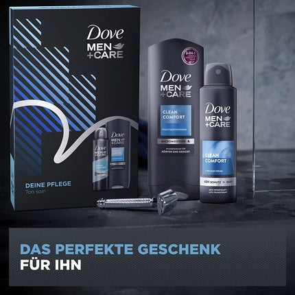 Set îngrijire corp, Dove, Men+Care, Clean Comfort, negru