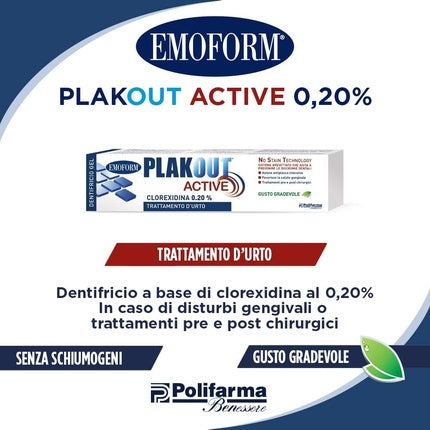 Pastă dinți, Euritalia Plak Out, alb, 120g