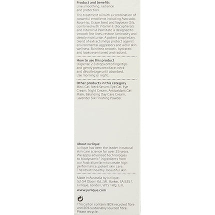 Ulei Facial Jurlique Herbal Recovery Antioxidant, 50ml