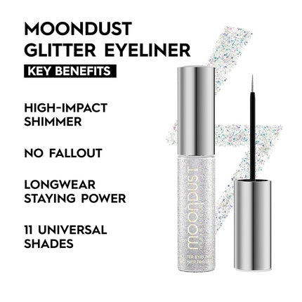 Eyeliner Urban Decay Moondust, glitter lichid, argintiu