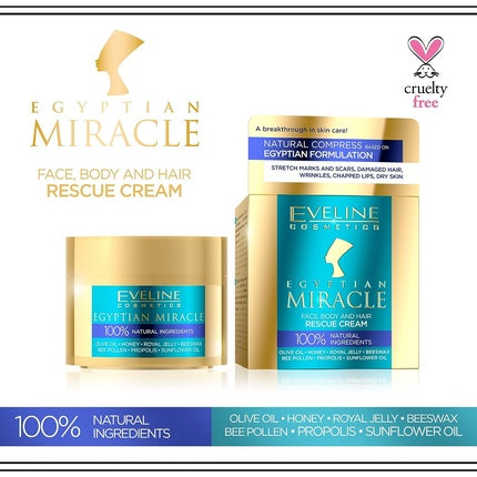 Cremă universală Eveline Cosmetics Egyptian Miracle pentru față, corp și păr, 40 ml