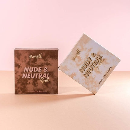 Paletă fard de pleoape Barry M, Nude și Neutră, 9 nuanțe naturale