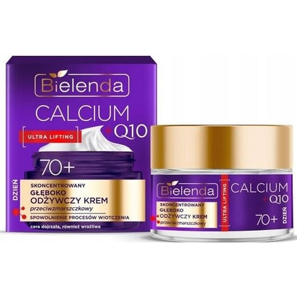 Cremă facială Bielenda Calcium Q10 Ultra Lifting 70+, 70 ml