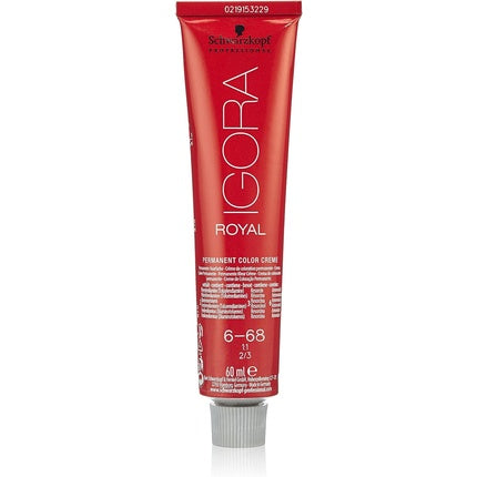 Vopsea de par permanenta, Schwarzkopf, Igora Royal 6-68, 60ml