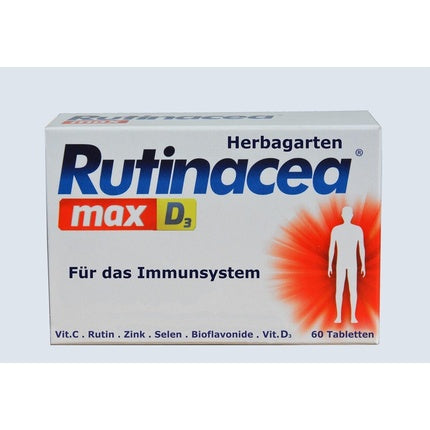Rutinacea Max D3, Vitamina C, D3, Zinc, Seleniu, Citrus Flavonoids, 60 comprimate