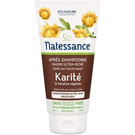 Condiționator Natessance Karité & Keratină Vegetală, 150 ml
