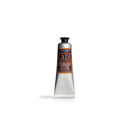Balm după ras L'Occitane Cade After Shave, ambalaj argintiu cu etichetă portocalie