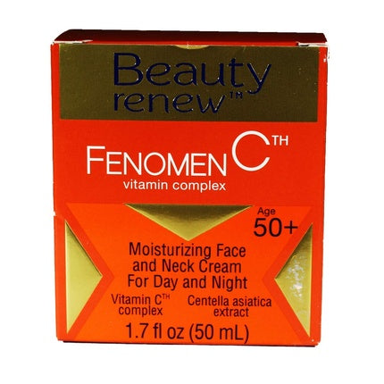 Cremă Zi/Noapte, Beauty Renew, Fenomen C, față și gât, 50+
