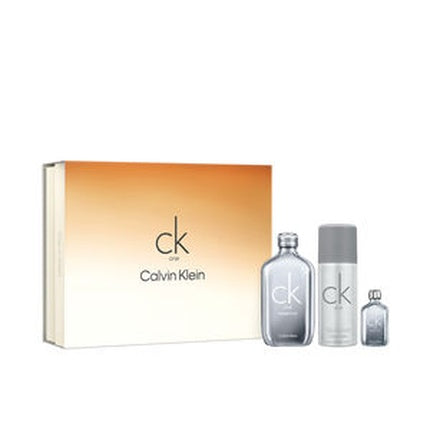 Set Parfum Calvin Klein CK One Essence Intense, 3 Piese, Argintiu