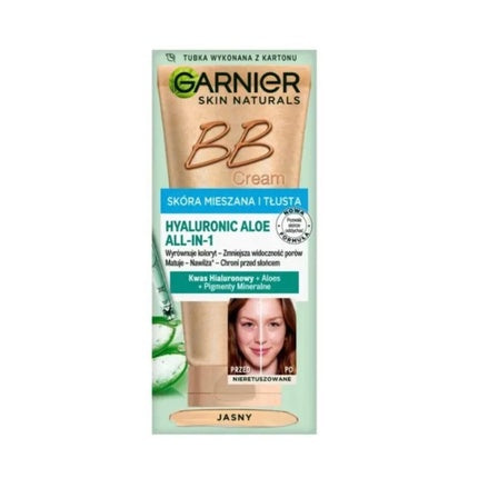 Cremă BB ten mixt, Garnier, Acid Hialuronic Aloe Vera SPF 25, 50ml