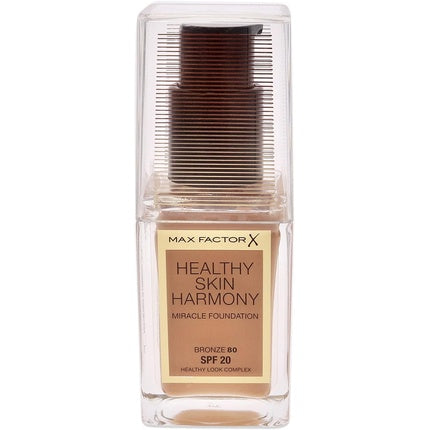 Fond de ten, Max Factor, Healthy Skin Harmony Miracle 80 Bronze, 30ml