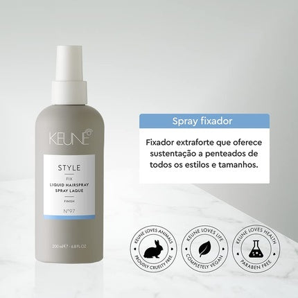Lac de păr, Keune, Style Fix Liquid Hairspray N.97, 200ml