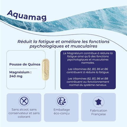 Supliment Mineral Oligocean Aquamag cu Magneziu Marin și Vitamine B