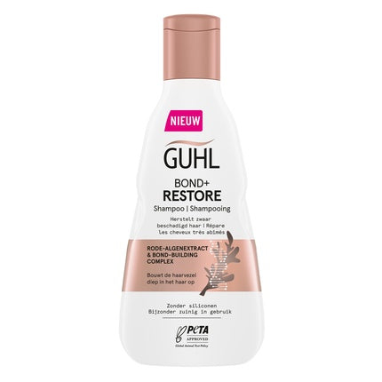 Șampon Guhl Bond+ Restore - 300 ml, alb-auriu