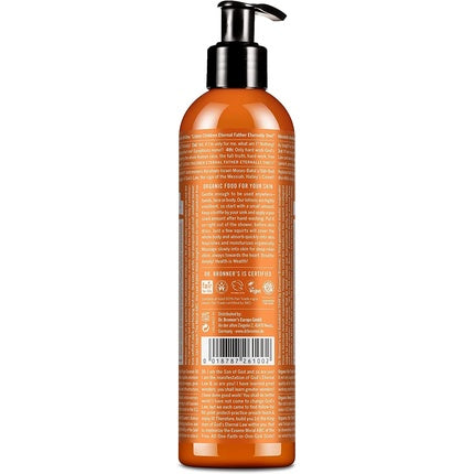 Loțiune organică pentru mâini și corp Dr. Bronner's cu portocală și lavandă, 236ml