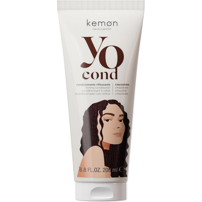 Balsam pentru reîmprospătarea culorii părului Kemon Yo Cioccolato Coloring, nuanța Chocolate, 200 ml