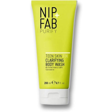 Gel de duș purificator pentru tenul adolescent, Nip + Fab Teen Skin Fix, cu acid salicilic și extract de wasabi