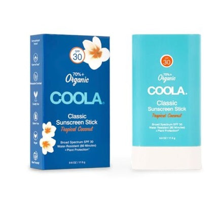 Baston protecție solară COOLA Classic Tropical Coconut SPF 30, 17g