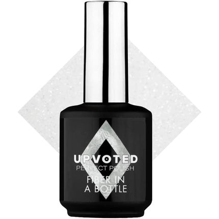 NailPerfect UPVOTED Fiber in a Bottle, Gel Polish, Sparkling Lace, 15ml