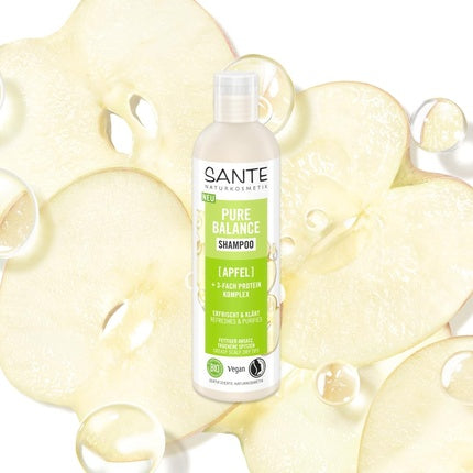 Șampon organic Sante Naturkosmetik Pure Balance cu extract de mere și complex proteic trifazat