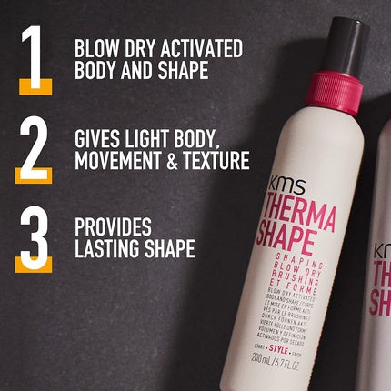 Spray coafare, KMS, Thermashape, 200ml, gri