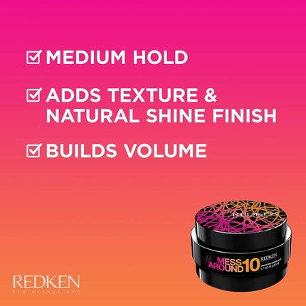 Ceară păr Redken Mess Around 10, negru, 50ml