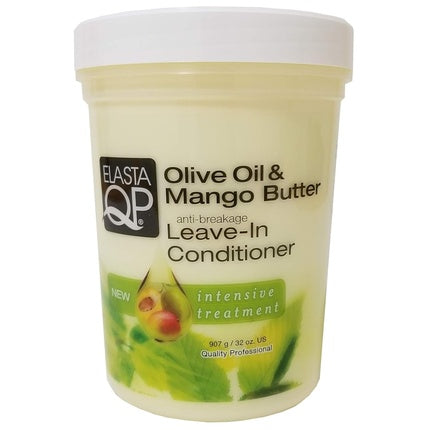 Condiționer fără clătire, Elasta QP, Ulei de Măsline & Unt de Mango, 32oz (952g)