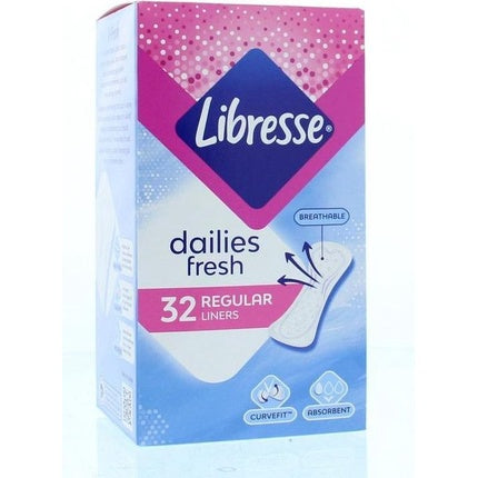 Libresse Normal Liners Feminine Hygiene Product, 32 buc, Culoare Roz
