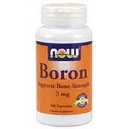 Supliment Nutrițional NOW Foods Boron 3 mg 100 Capsule