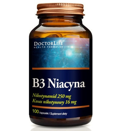 Supliment dietetic Doctor Life Niacinamide Vitamin B3 500mg, 100 capsule