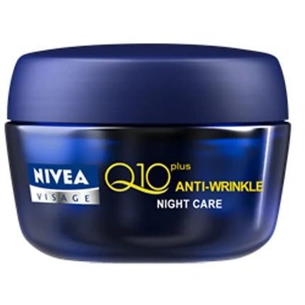 Cremă de noapte Nivea Q10 Plus Anti-îmbătrânire, 50ml