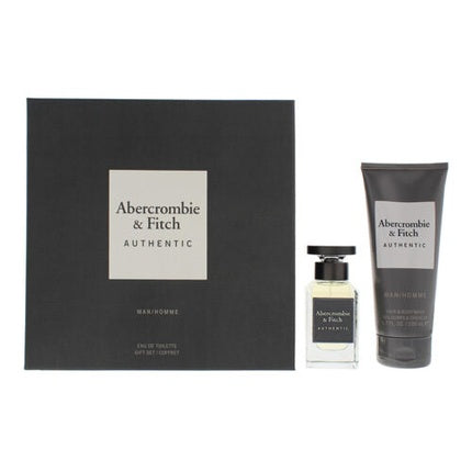 Set Cadou Parfum și Gel de Duș, Abercrombie & Fitch Authentic, 50 ml, 200 ml, negru