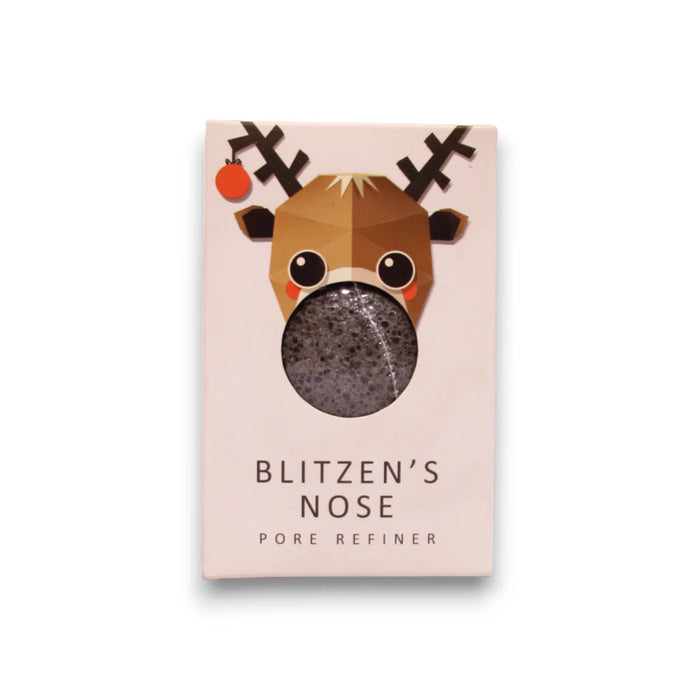 Burete de machiaj Konjac Festive Blitzen S, pentru rafinarea aspectului porilor